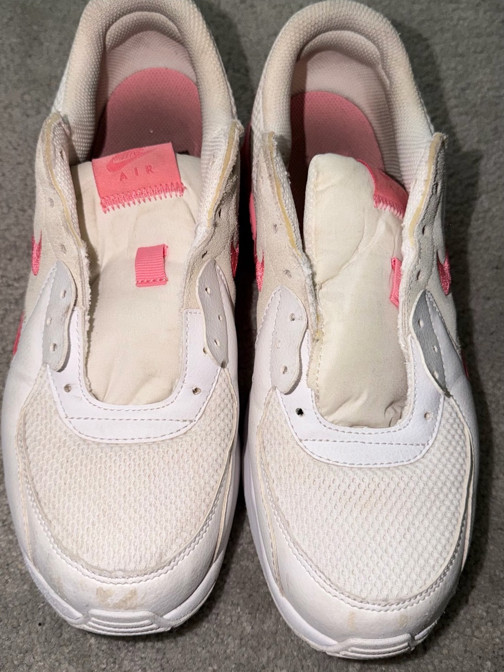 Nike Women's White & Pink Air Max Sneakers